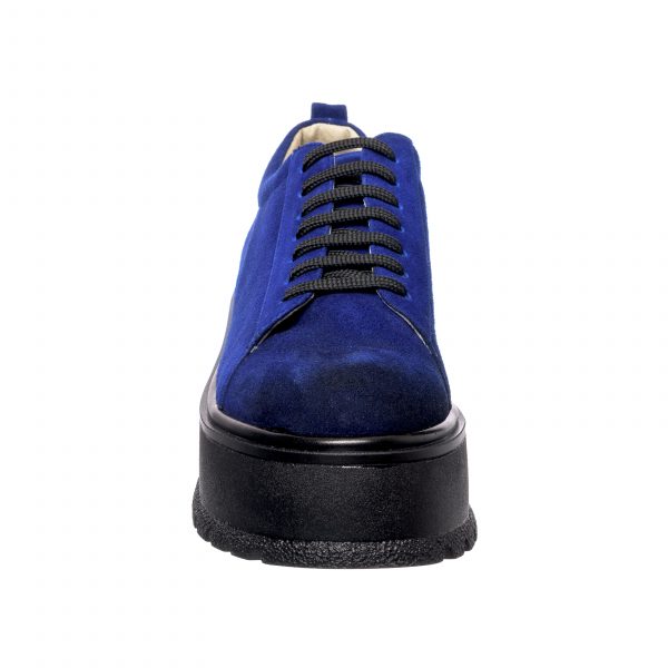 Pantofi dama din piele naturala - Blue Antilopa - X3 BA