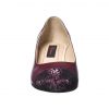 Pantofi dama din piele naturala - Bordo Varf Poney - T7 BVP