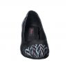 Pantofi dama din piele naturala - Negru Box + Zigzag - T6 NBZ