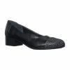 Pantofi dama din piele naturala - Negru Varf Puncte - T7 NVP