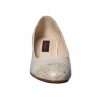 Pantofi dama din piele naturala - Bej Varf Firicel Auriu - T7 BVFA