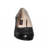 Pantofi dama din piele naturala - Negru + Croco Negru - T8 NCN