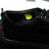 Pantofi dama din piele naturala - Negru Antilopa + Patratele Colorate - X3 NAPC