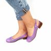 Sandale dama din piele naturala - Lila - T16 L