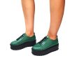Pantofi dama din piele naturala - Verde Box - X3 VB