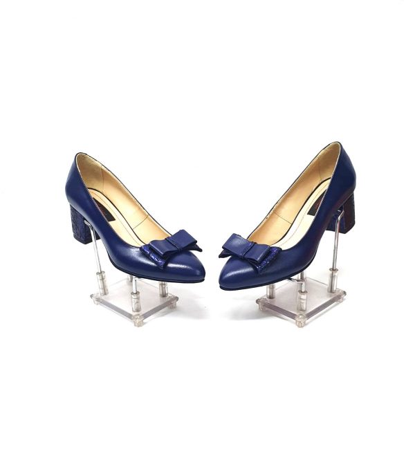 Pantofi dama din piele naturala - Blue Box cu Straveziu - A12 BBS