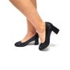 Pantofi dama din piele naturala - Negru Box cu Negru 3D - 03 NBN3D