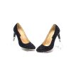 Pantofi dama stileto din piele naturala - Negru 3D - 2691 N3D