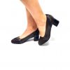 Pantofi dama din piele naturala - Maro Box cu Antilopa si Straveziu Maro - C33 MBASM