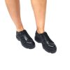 Pantofi dama din piele naturala - Negru Box cu Camuflaj Negru - X3 NBCN