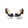 Pantofi dama din piele naturala - Negru Box cu Cidiuri - A14 NBC