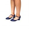 Sandale dama din piele naturala - Bleumarin - D13 BL