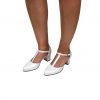 Sandale dama din piele naturala - Alb sidef - D13 AS