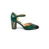Sandale dama din piele naturala Verde straveziu - D16 VS