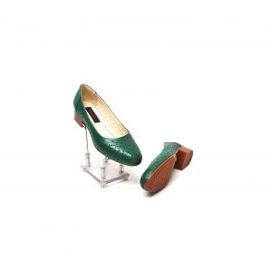 Pantofi dama din piele naturala -Verde-T18 V
