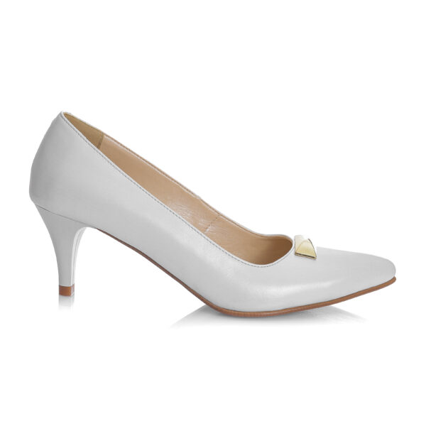 Pantofi dama din piele naturala - ALB SIDEF - A51 AS