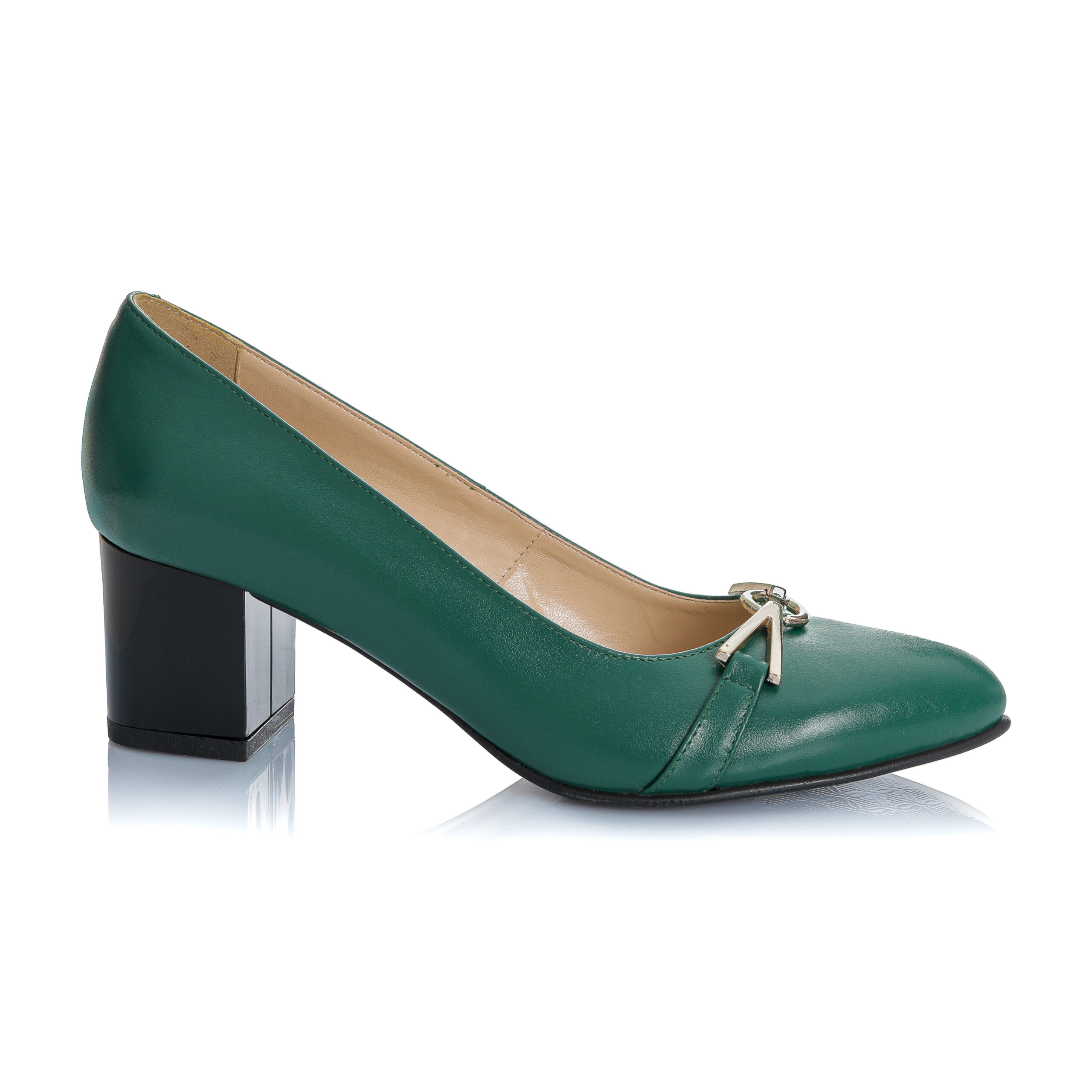 Pantofi dama din piele naturala - VERDE BOX - A44 VB