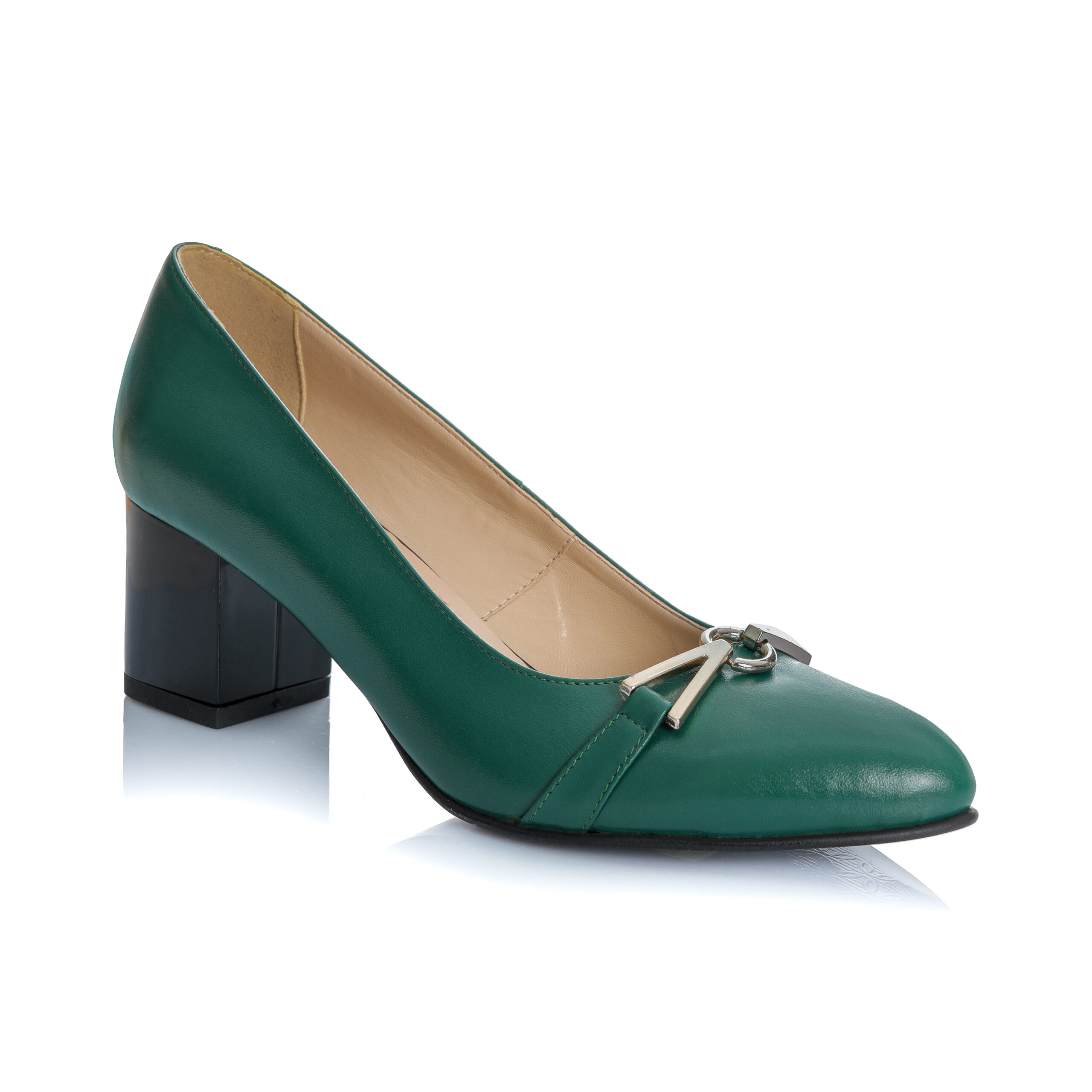 Pantofi dama din piele naturala - VERDE BOX - A44 VB - imagine 2