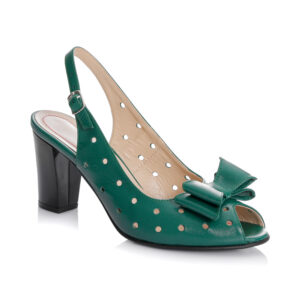 Sandale dama din piele naturala -VERDE BOX - F24 VB
