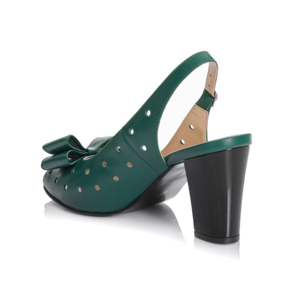 Sandale dama din piele naturala -VERDE BOX - F24 VB - imagine 4