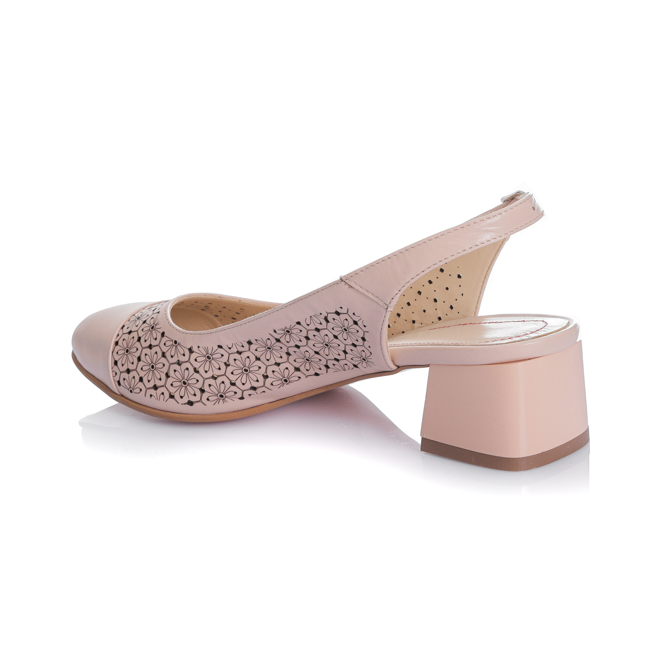 Sandale dama din piele naturala - NUDE BOX - D16 NU - imagine 3