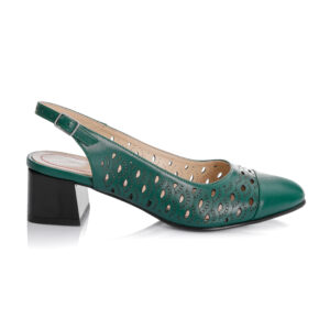 Sandale dama din piele naturala - VERDE BOX - D16 VB
