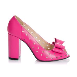 Pantofi dama din piele naturala - ROZ BOX - F23 RZ