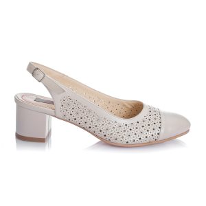 Sandale dama din piele naturala - BEJ SIDEF - DT16 BS