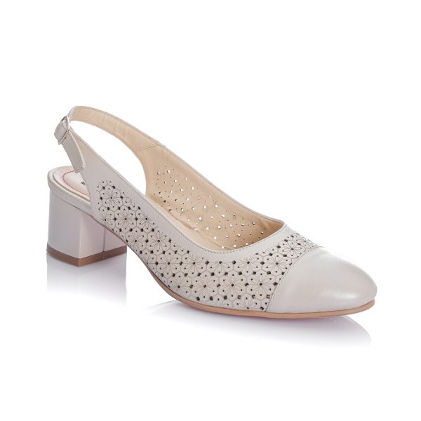 Sandale dama din piele naturala - BEJ SIDEF - DT16 BS - imagine 2