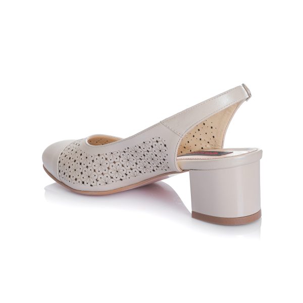 Sandale dama din piele naturala - BEJ SIDEF - DT16 BS - imagine 3