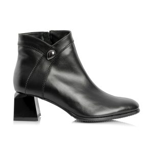 Ghete dama din piele naturala - NEGRU BOX- G442 NB