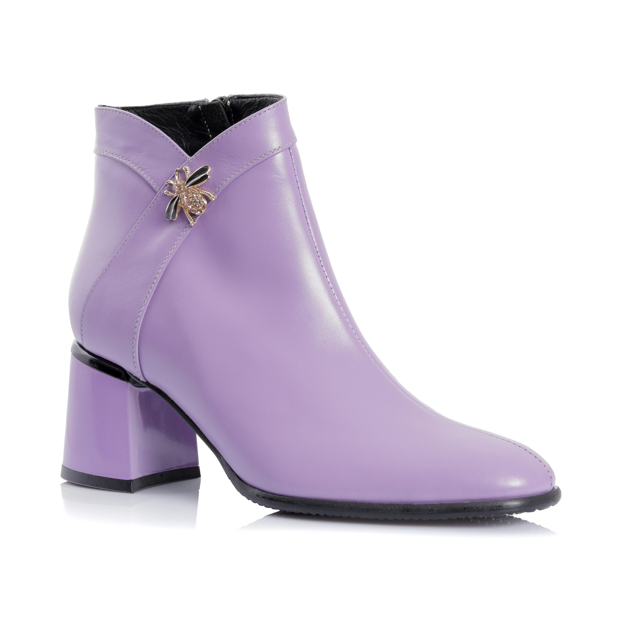 Ghete dama din piele naturala - LILA BOX- G441 L - imagine 2