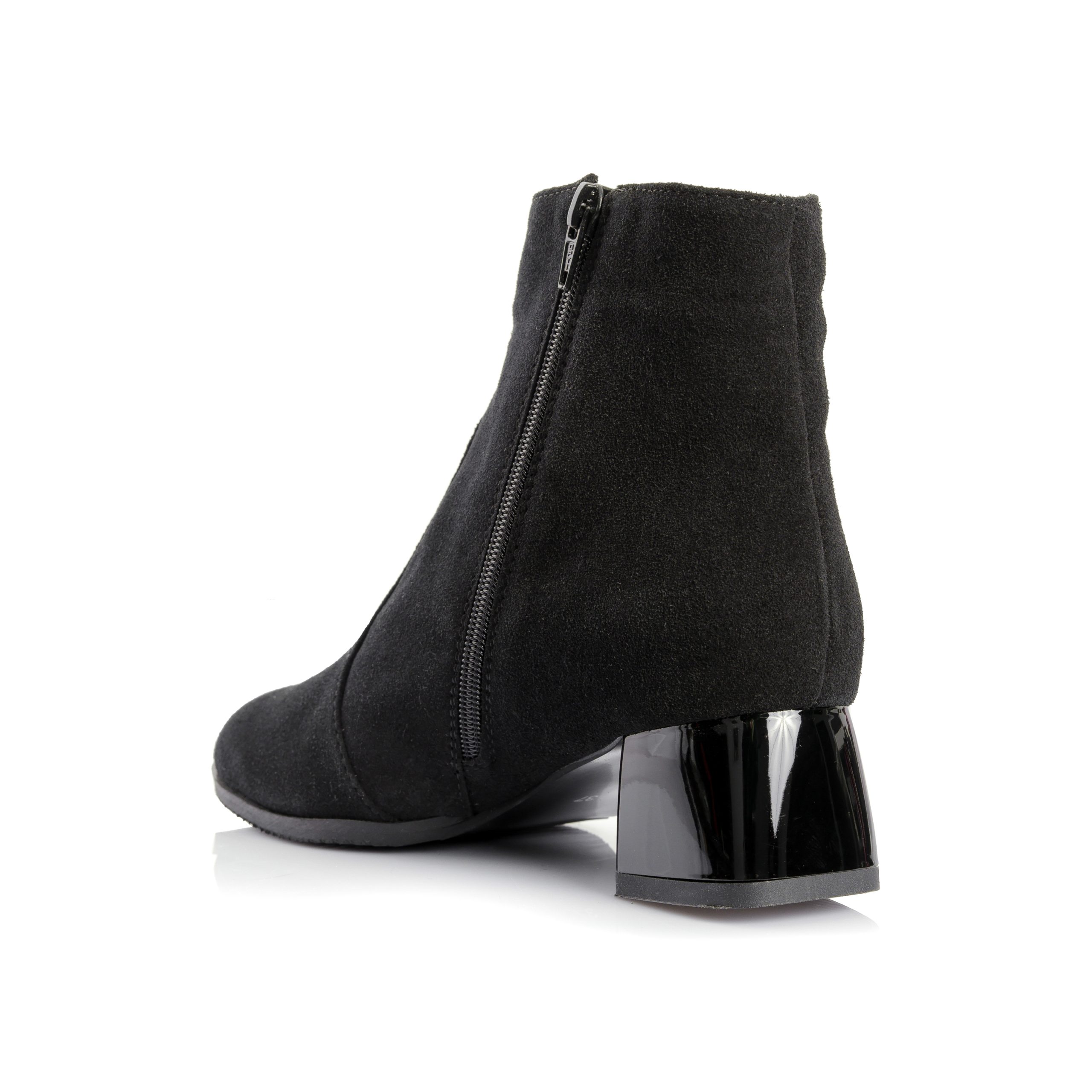 Ghete dama din piele naturala - NEGRU ANTILOPA - GX54A NA - imagine 3