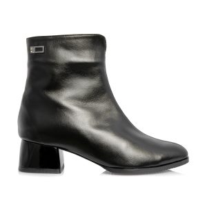 Ghete dama din piele naturala - NEGRU BOX - G77 NE