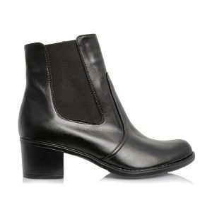 Ghete dama din piele naturala - NEGRU BOX - T18 NB