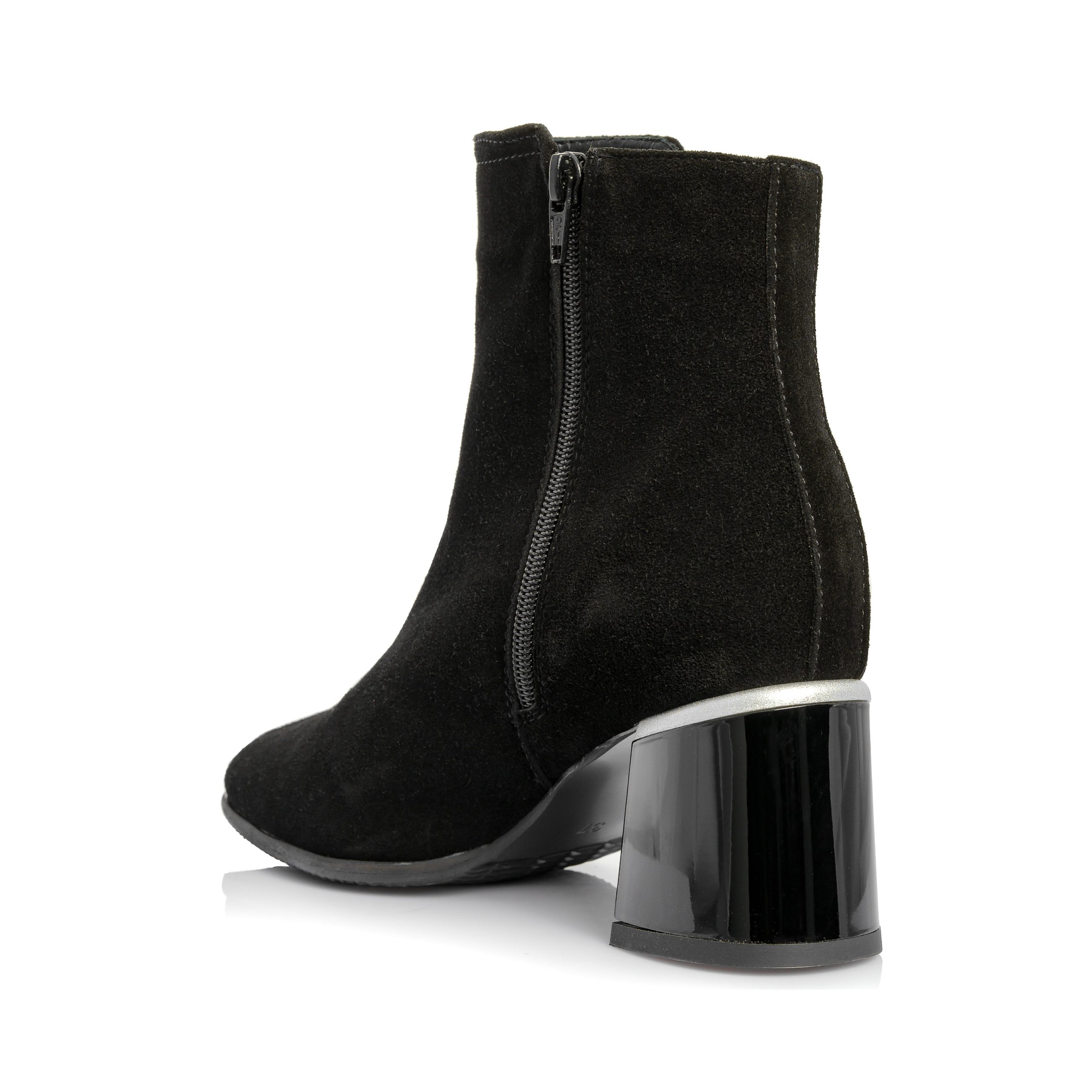 Ghete dama din piele naturala - NEGRU ANTILOPA- GX31TI NA - imagine 4