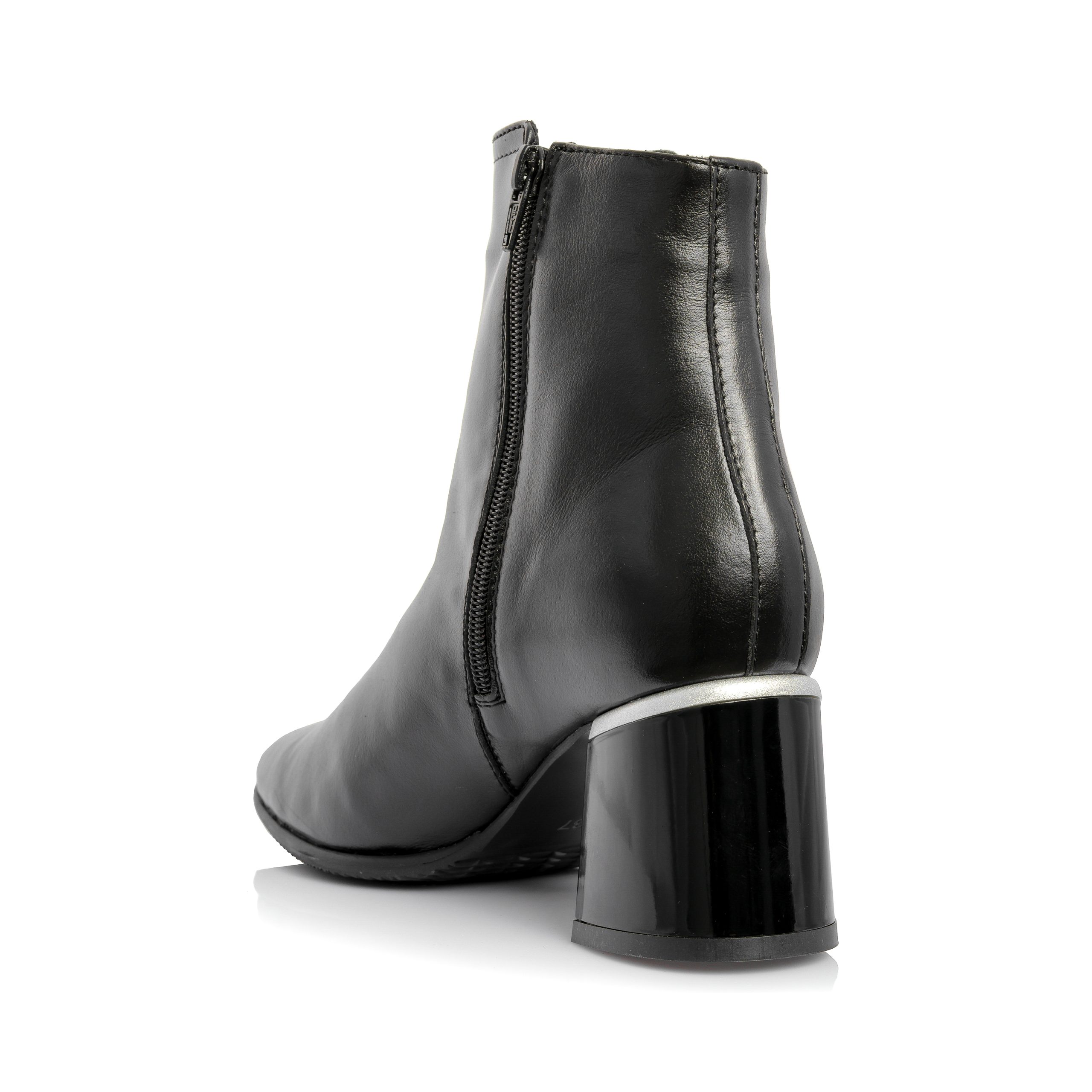 Ghete dama din piele naturala - NEGRU BOX- GX31TI NB - imagine 4