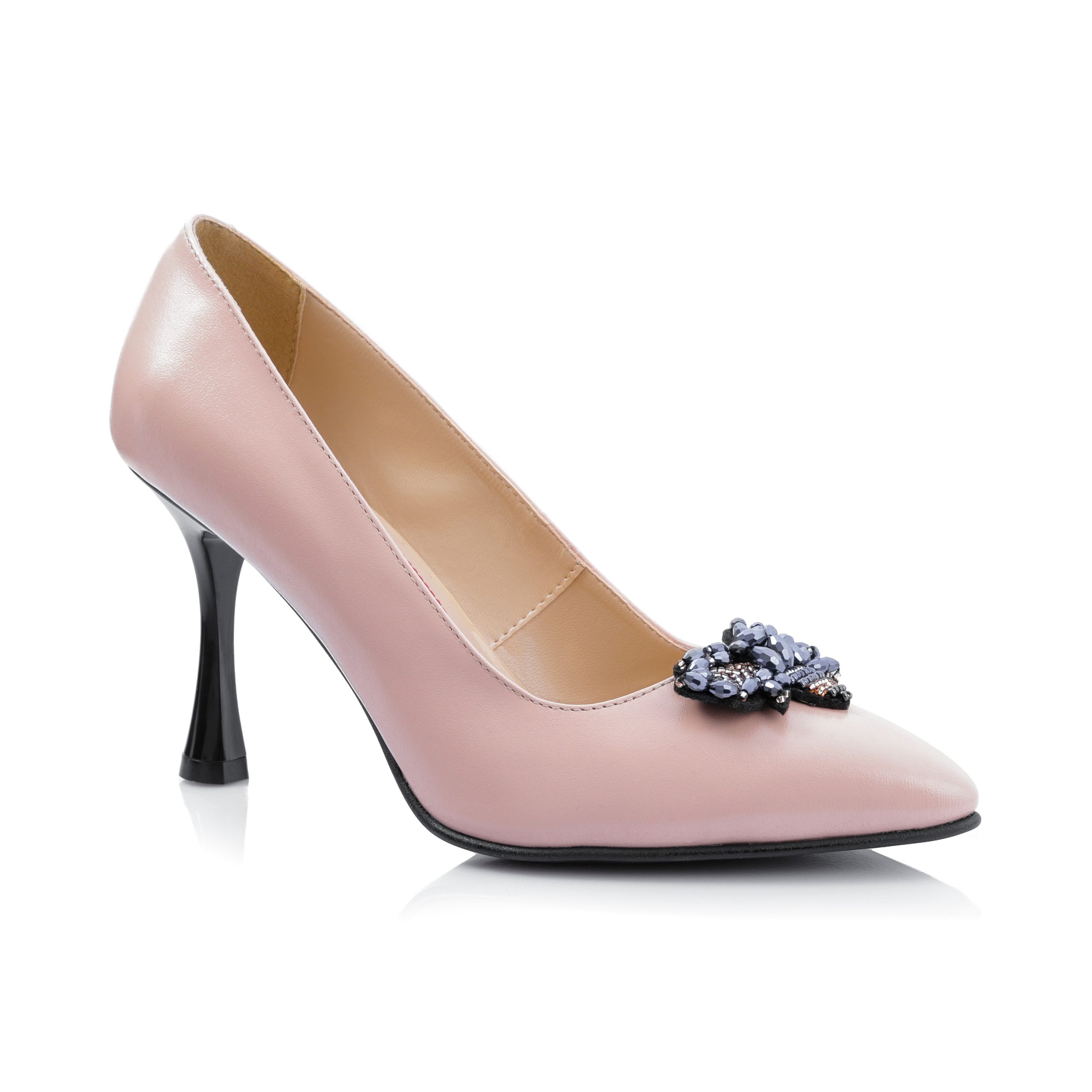 Pantofi dama din piele naturala - NUDE BOX - A67 NU