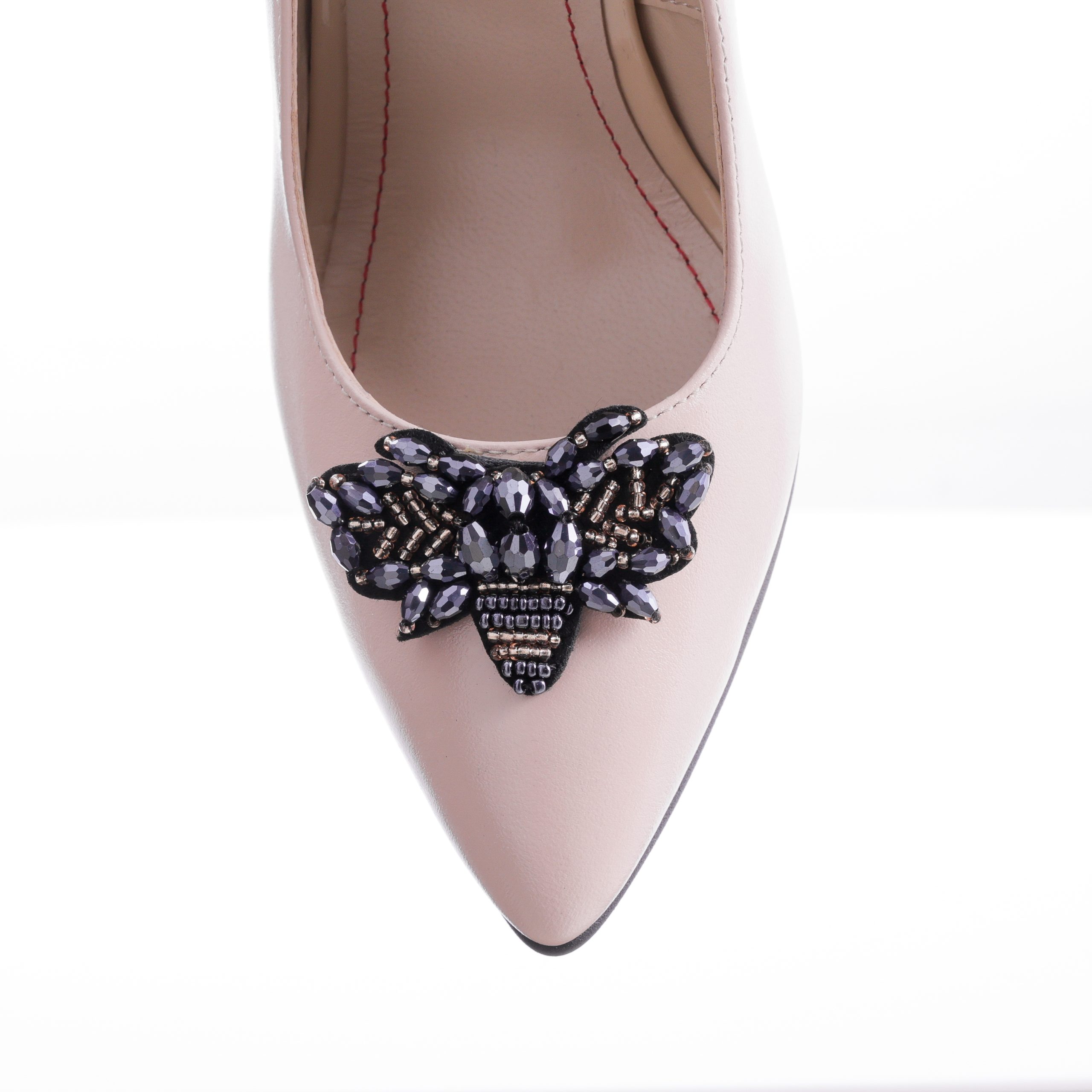 Pantofi dama din piele naturala - NUDE BOX - A67 NU - imagine 2