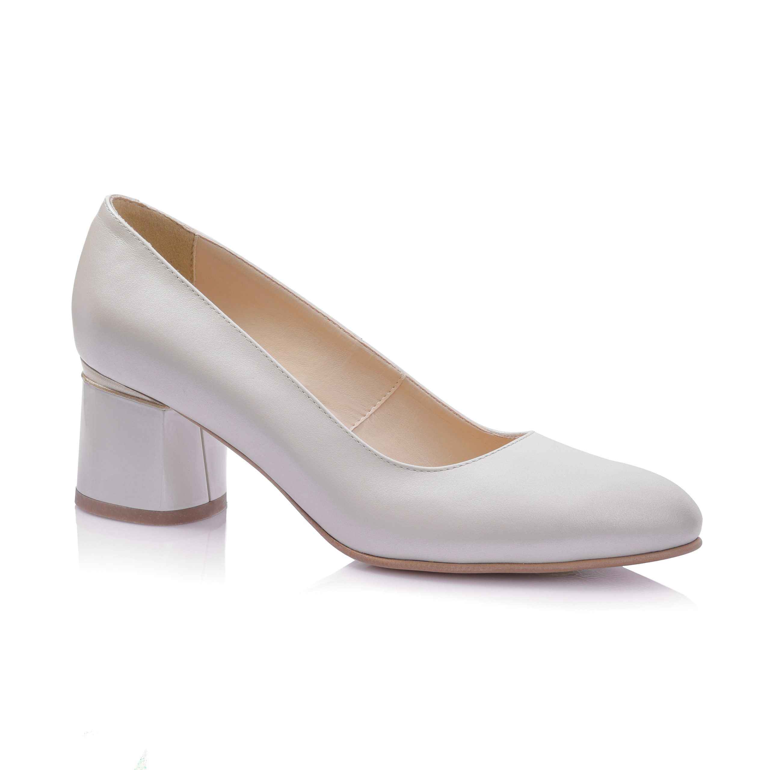 Pantofi dama din piele naturala - BEJ SIDEF - A72 BS - imagine 2