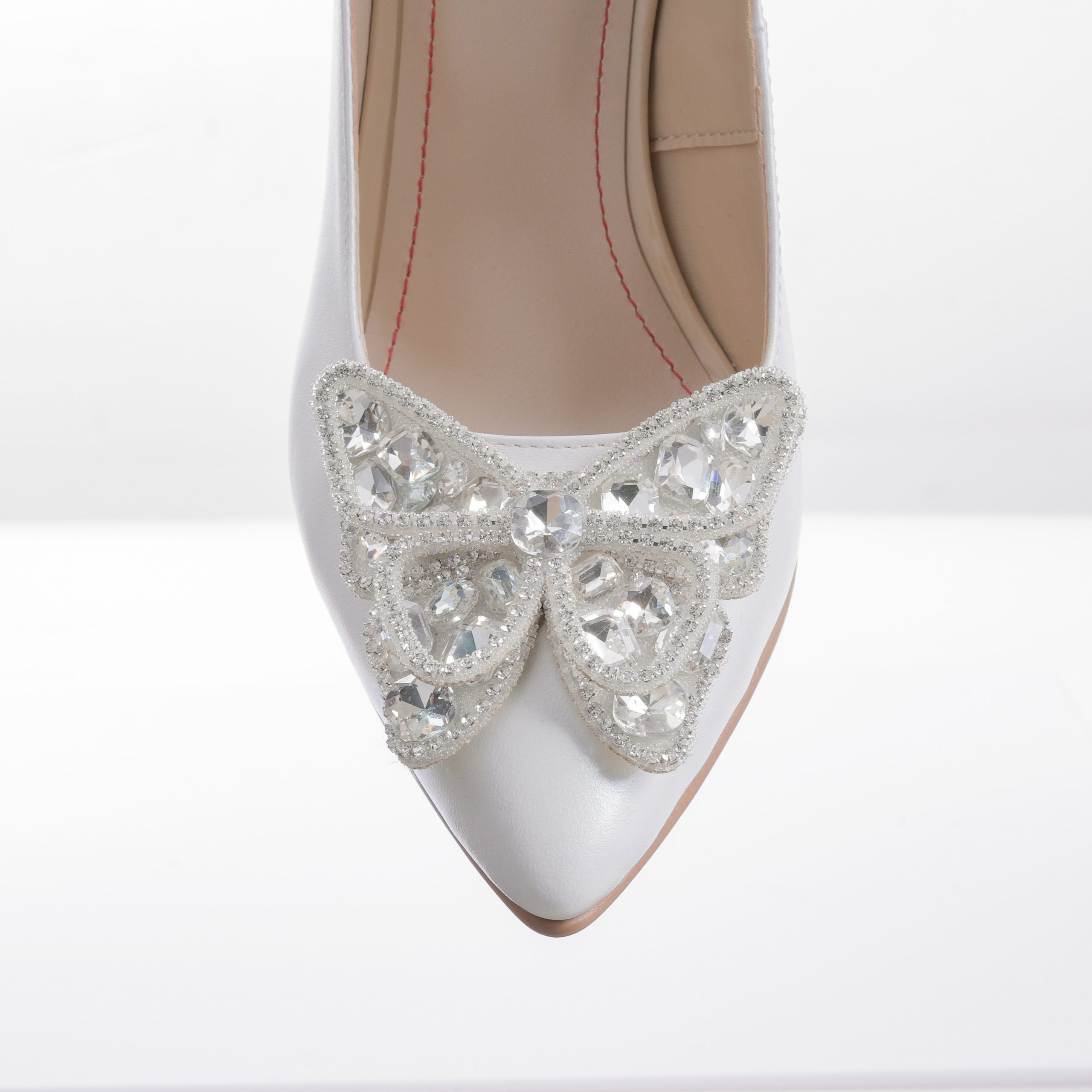 Pantofi dama din piele naturala - ALB BOX - A77 ALB - imagine 4