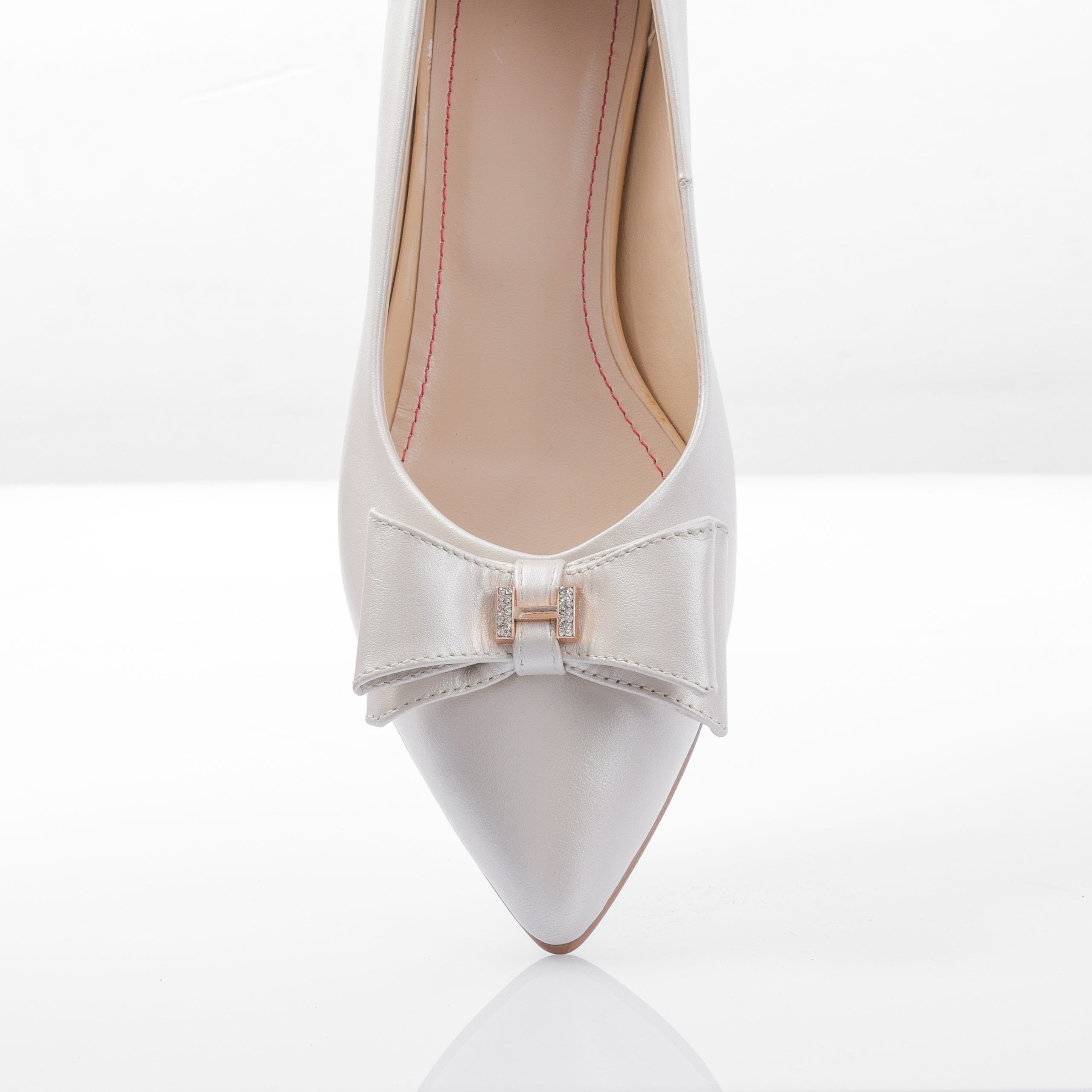 Balerini dama din piele naturala – BEJ BOX – BL6 BEJ - imagine 4