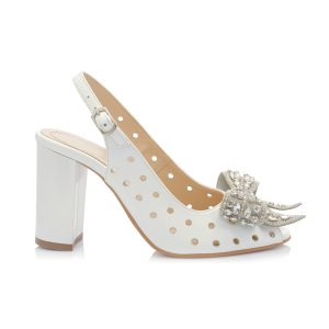 Sandale dama din piele naturala - ALB SIDEF- F24P ALB