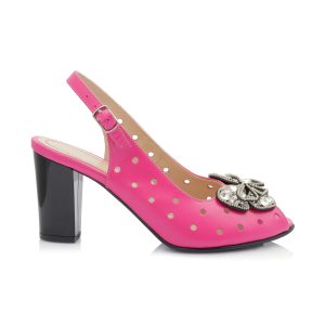 Sandale dama din piele naturala - ROZ BOX - F24F ROZ
