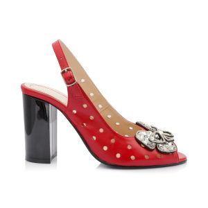 Sandale dama din piele naturala - ROSU BOX - F24F RB