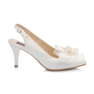 Sandale dama din piele naturala - ALB SIDEF - D57MI ALB