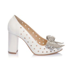 Sandale dama din piele naturala - ALB SIDEF - F23P ALB