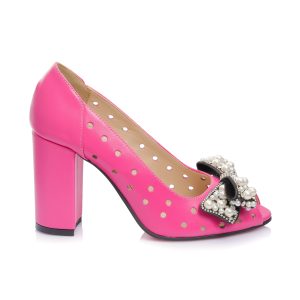 Sandale dama din piele naturala - ROZ BOX - F23M ROZ